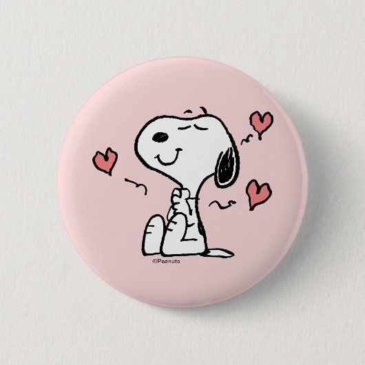Erdnüsse | Snoopy Hearts Button (Vorderseite)