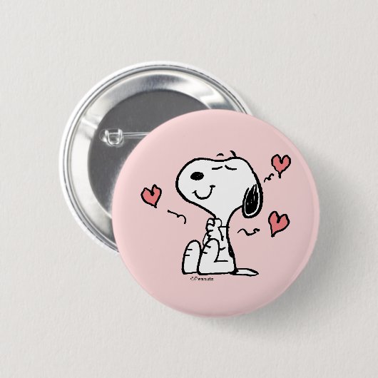 Erdnüsse | Snoopy Hearts Button (Vorne & Hinten)
