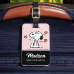 Erdnüsse | Snoopy Hearts Gepäckanhänger<br><div class="desc">Karo dieses lustige Design von Peanuts mit Snoopy.</div>