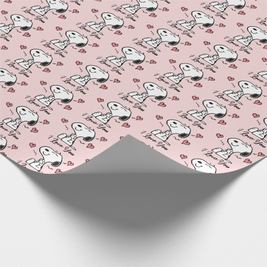 Erdnüsse | Snoopy Hearts Geschenkpapier (Ecke)
