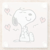 Erdnüsse | Snoopy Hearts Glasuntersetzer (Rückseite)