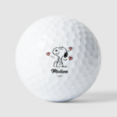 Erdnüsse | Snoopy Hearts Golfball (Vorderseite)