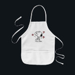 Erdnüsse | Snoopy Hearts Kinderschürze<br><div class="desc">Karo dieses lustige Design von Peanuts mit Snoopy.</div>