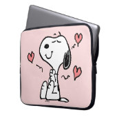 Erdnüsse | Snoopy Hearts Laptopschutzhülle (Vorderseite Links)