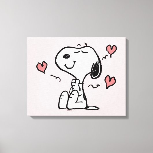 Erdnüsse | Snoopy Hearts Leinwanddruck (Vorderseite)