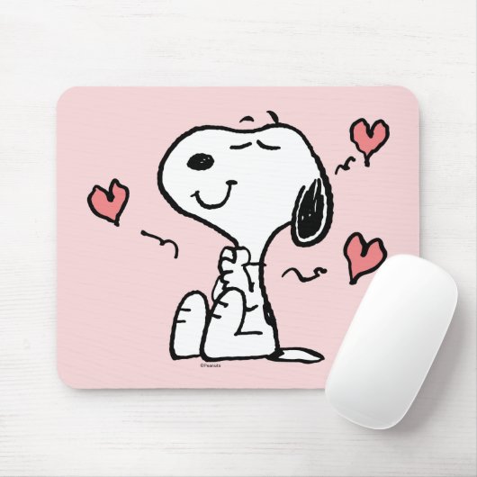 Erdnüsse | Snoopy Hearts Mousepad (Mit Mouse)