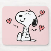 Erdnüsse | Snoopy Hearts Mousepad (Vorne)