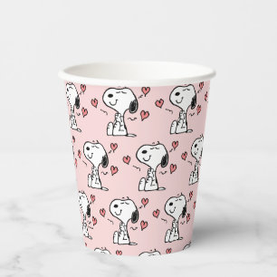 Erdnüsse   Snoopy Hearts Pappbecher