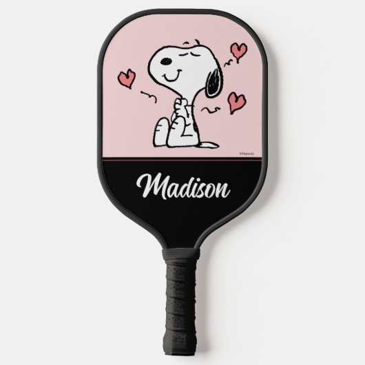 Erdnüsse | Snoopy Hearts Pickleball Schläger (Rückseite)