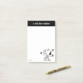Erdnüsse | Snoopy Hearts Post-it Klebezettel (Auf Schreibtisch)