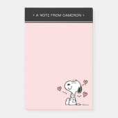 Erdnüsse | Snoopy Hearts Post-it Klebezettel (Vorderseite)