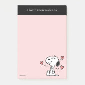 Erdnüsse | Snoopy Hearts Post-it Klebezettel (Vorderseite)