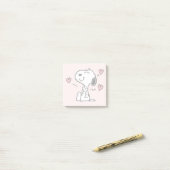 Erdnüsse | Snoopy Hearts Post-it Klebezettel (Auf Schreibtisch)