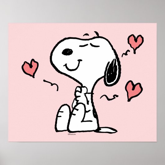 Erdnüsse | Snoopy Hearts Poster (Vorne)