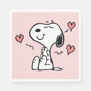 Erdnüsse   Snoopy Hearts Serviette