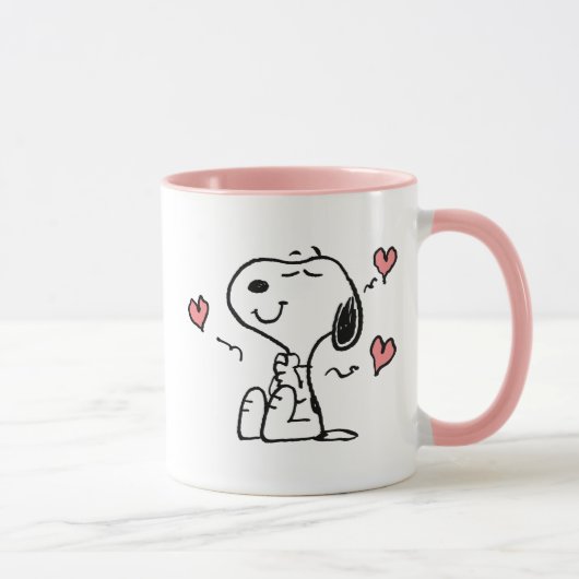 Erdnüsse | Snoopy Hearts Tasse (Rechts)