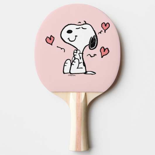 Erdnüsse | Snoopy Hearts Tischtennis Schläger (Vorderseite)