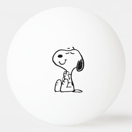 Erdnüsse | Snoopy Hearts Tischtennisball (Vorderseite)