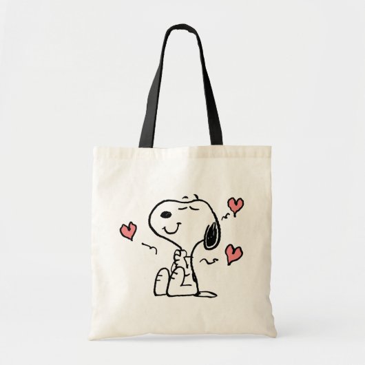 Erdnüsse | Snoopy Hearts Tragetasche (Vorne)