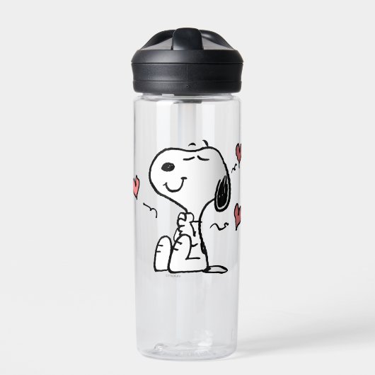 Erdnüsse | Snoopy Hearts Trinkflasche (Vorderseite)