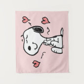 Erdnüsse | Snoopy Hearts Wandteppich (Vorderseite)