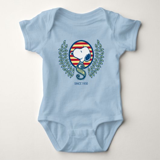 Erdnüsse | Snoopy Heraldry Baby Strampler (Vorderseite)