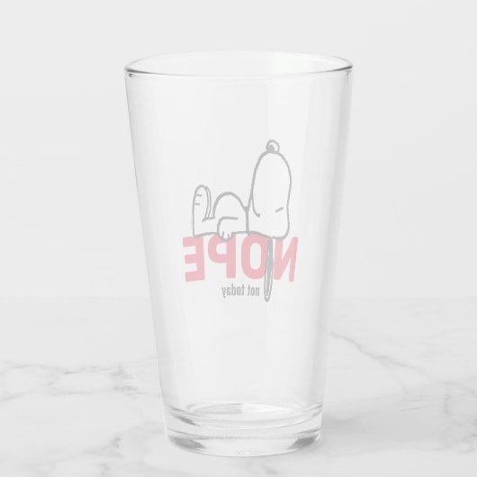 Erdnüsse | Snoopy heute nicht Glas (Rückseite)