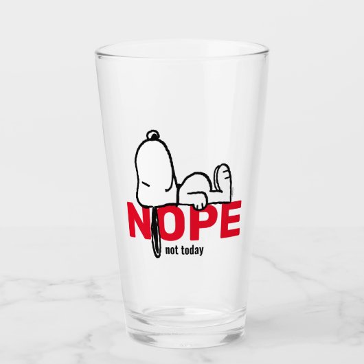 Erdnüsse | Snoopy heute nicht Glas (Vorderseite)
