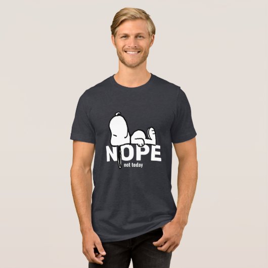 Erdnüsse | Snoopy heute nicht | Ich bin müde Tri-Blend Shirt (Vorderseite voll)