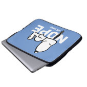 Erdnüsse | Snoopy heute nicht Laptopschutzhülle (Vorne Knopf)