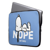 Erdnüsse | Snoopy heute nicht Laptopschutzhülle (Vorderseite Links)