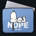 Erdnüsse | Snoopy heute nicht Laptopschutzhülle<br><div class="desc">Karo in diesem niedlichen Peanuts-Design mit Snoopy.</div>