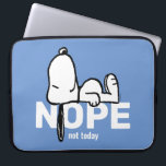 Erdnüsse | Snoopy heute nicht Laptopschutzhülle<br><div class="desc">Karo in diesem niedlichen Peanuts-Design mit Snoopy.</div>