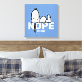 Erdnüsse | Snoopy heute nicht Leinwanddruck (Insitu (Schlafzimmer))