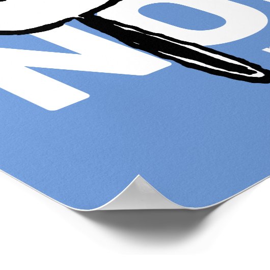 Erdnüsse | Snoopy heute nicht Poster (Ecke)