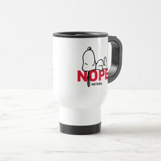 Erdnüsse | Snoopy heute nicht Reisebecher (VorderseiteRechts)