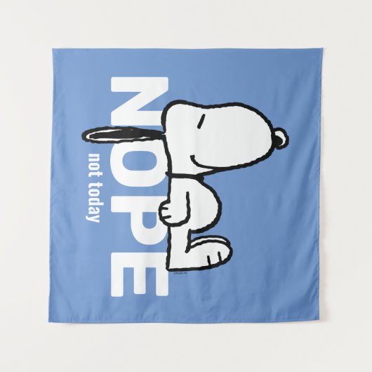Erdnüsse | Snoopy heute nicht Wandteppich (Vorderseite (Horizontal))