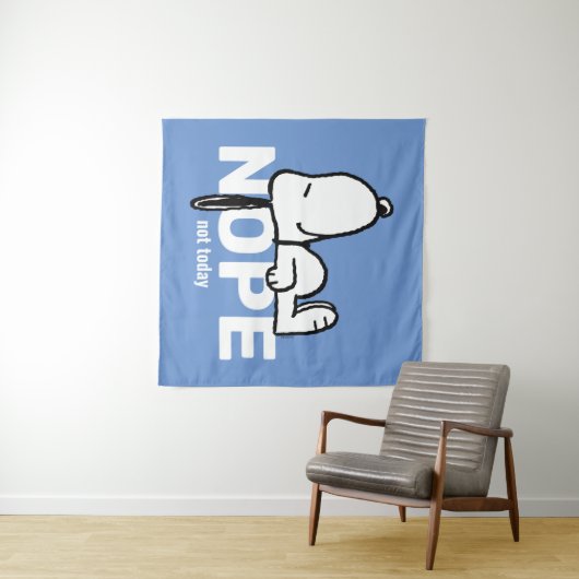 Erdnüsse | Snoopy heute nicht Wandteppich (Beispiel (Horizontal))