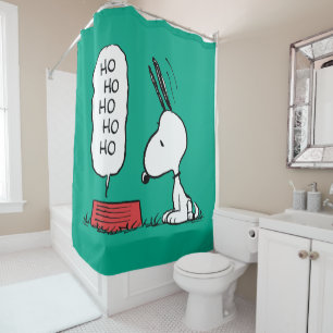 Erdnüsse Snoopy Ho Ho Ho Food Disc Duschvorhang