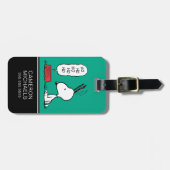 Erdnüsse | Snoopy Ho Ho Ho Food Disc Gepäckanhänger (Vorderseite horizontal)