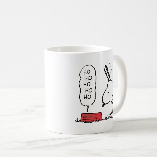 Erdnüsse | Snoopy Ho Ho Ho Food Disc Kaffeetasse (VorderseiteRechts)