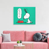 Erdnüsse | Snoopy Ho Ho Ho Food Disc Leinwanddruck (Insitu (Wohnzimmer))