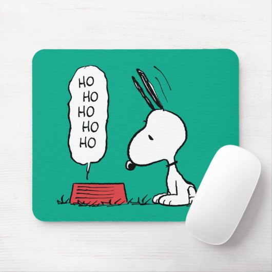Erdnüsse | Snoopy Ho Ho Ho Food Disc Mousepad (Mit Mouse)