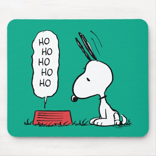 Erdnüsse | Snoopy Ho Ho Ho Food Disc Mousepad (Vorne)