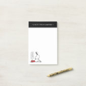 Erdnüsse | Snoopy Ho Ho Ho Food Disc Post-it Klebezettel (Auf Schreibtisch)