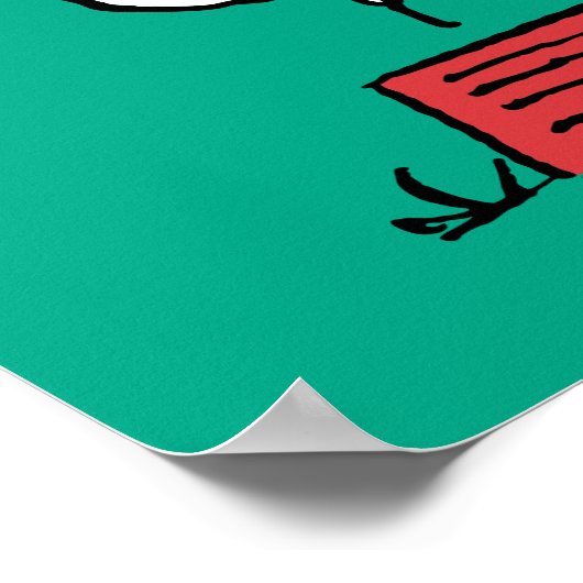 Erdnüsse | Snoopy Ho Ho Ho Food Disc Poster (Ecke)