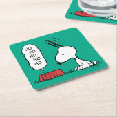 Erdnüsse | Snoopy Ho Ho Ho Food Disc Rechteckiger Pappuntersetzer (angewinkelt)