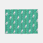 Erdnüsse | Snoopy Ho Ho Ho Weihnachtsmuster Fleecedecke (Vorderseite (Horizontal))