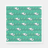 Erdnüsse | Snoopy Ho Ho Ho Weihnachtsmuster Serviette (Vorderseite)