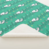 Erdnüsse | Snoopy Ho Ho Ho Weihnachtsmuster Sherpadecke (3/4)